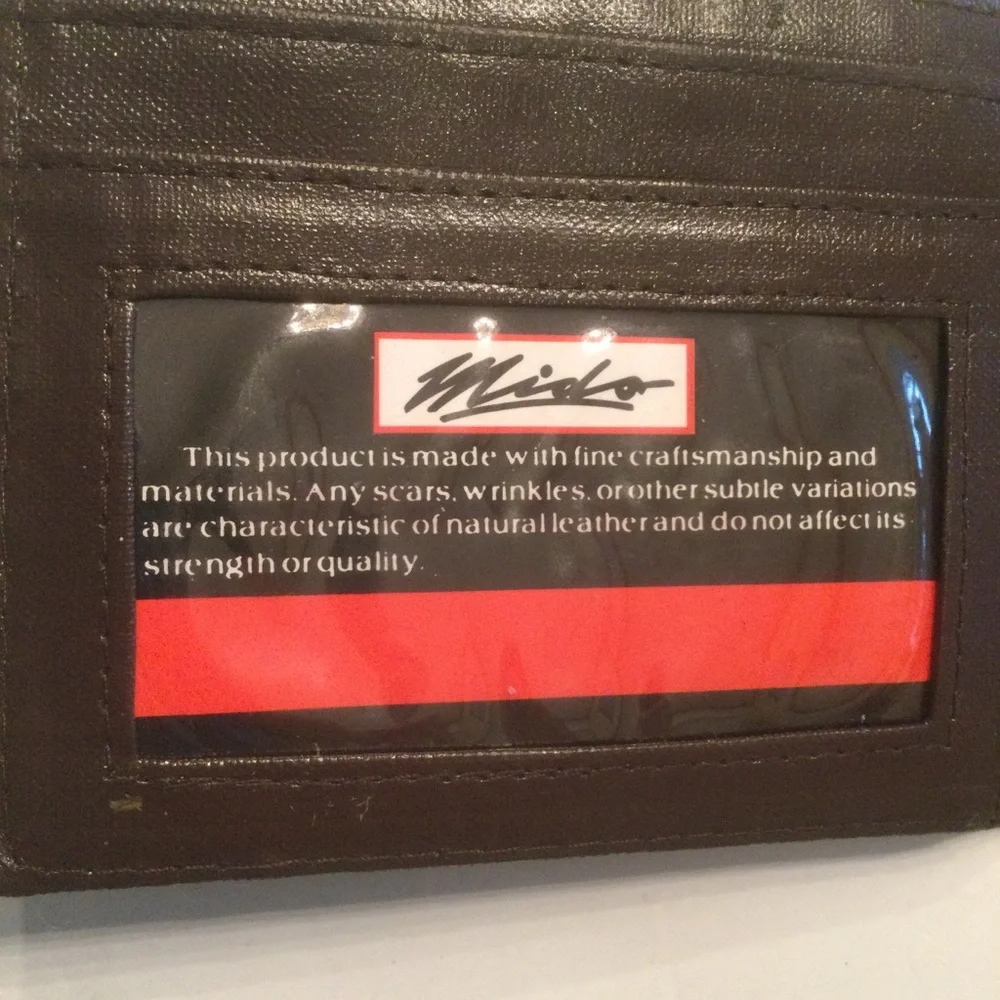 Mido Brown Leather Bifold Men’s Wallet
